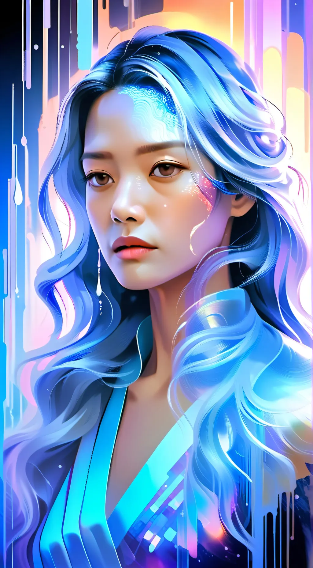 ai character: sadness background