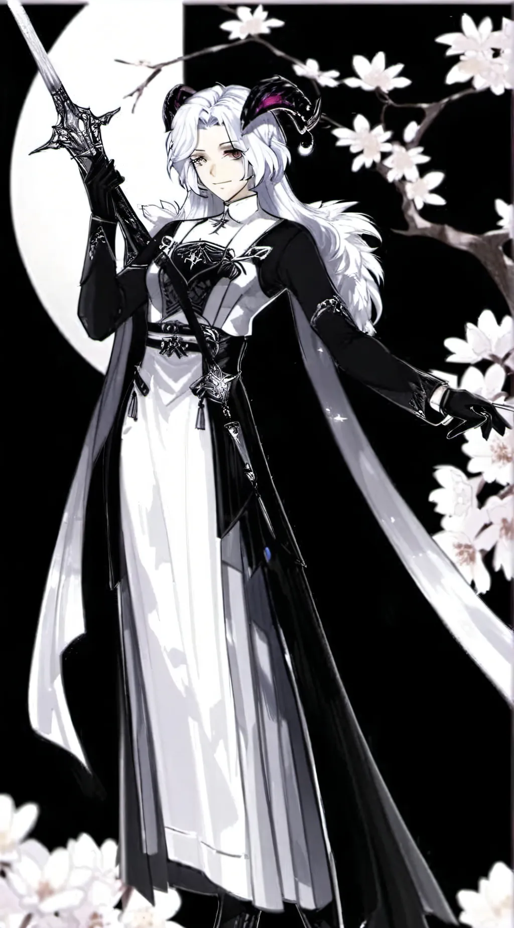 ai character: Angela Blanc background