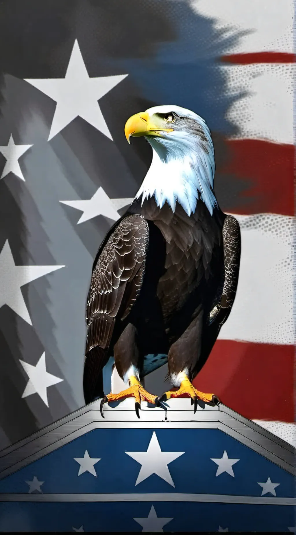 ai character: Eagle Of America background
