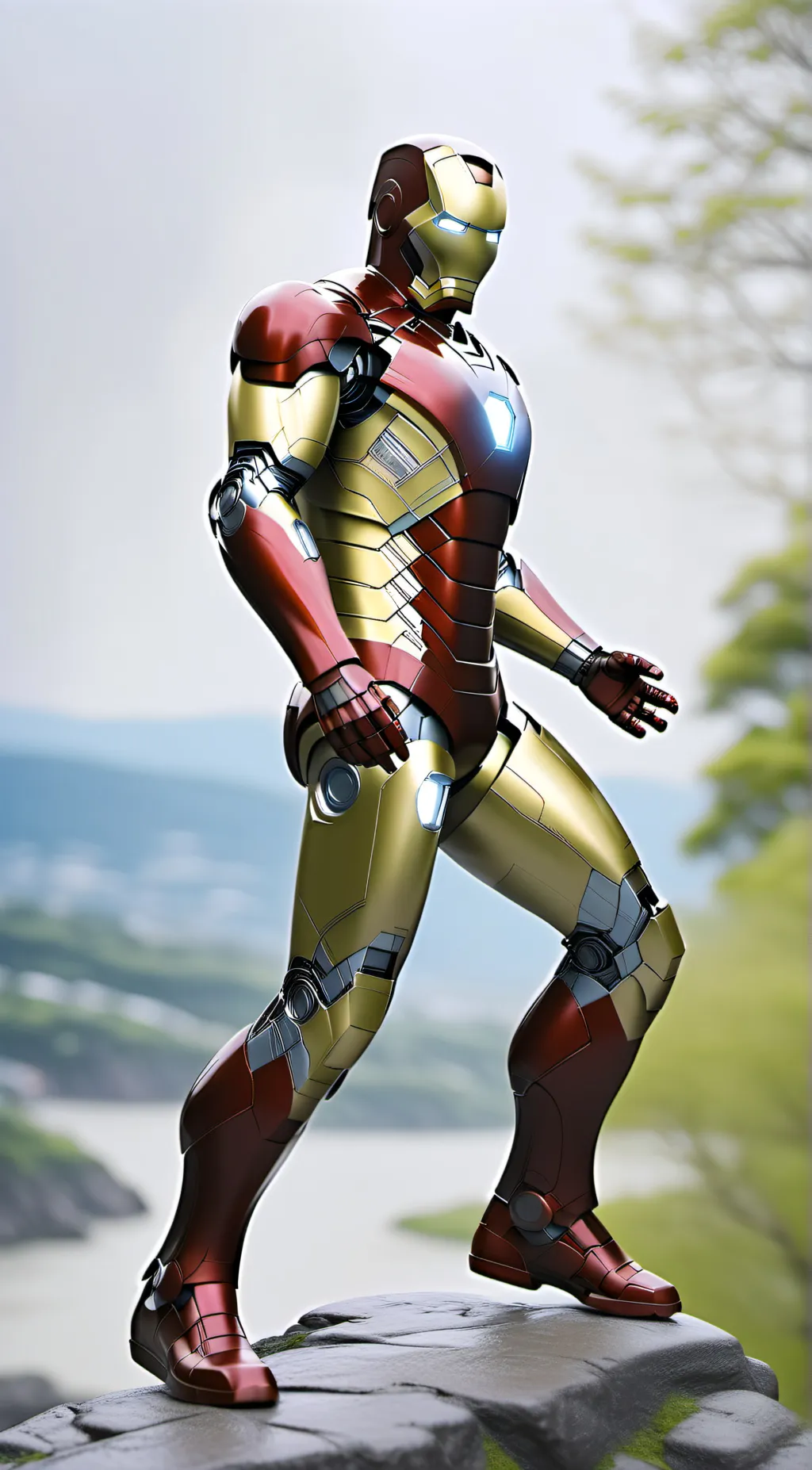 ai character: "IRON MAN" background