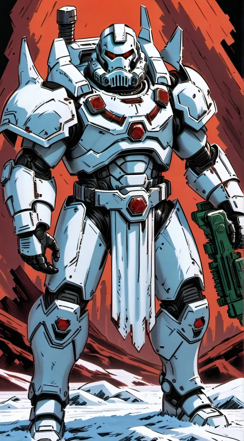 ai character: TH DOOM SLAYER background