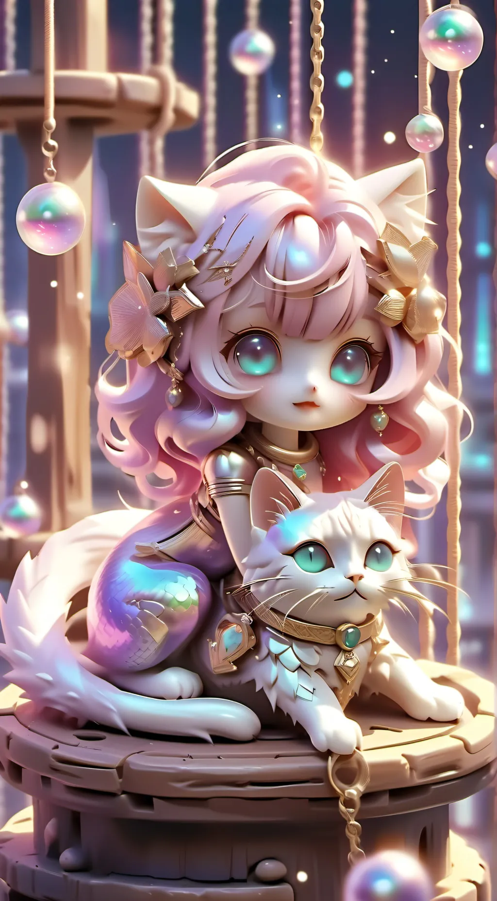 ai character: Luna background