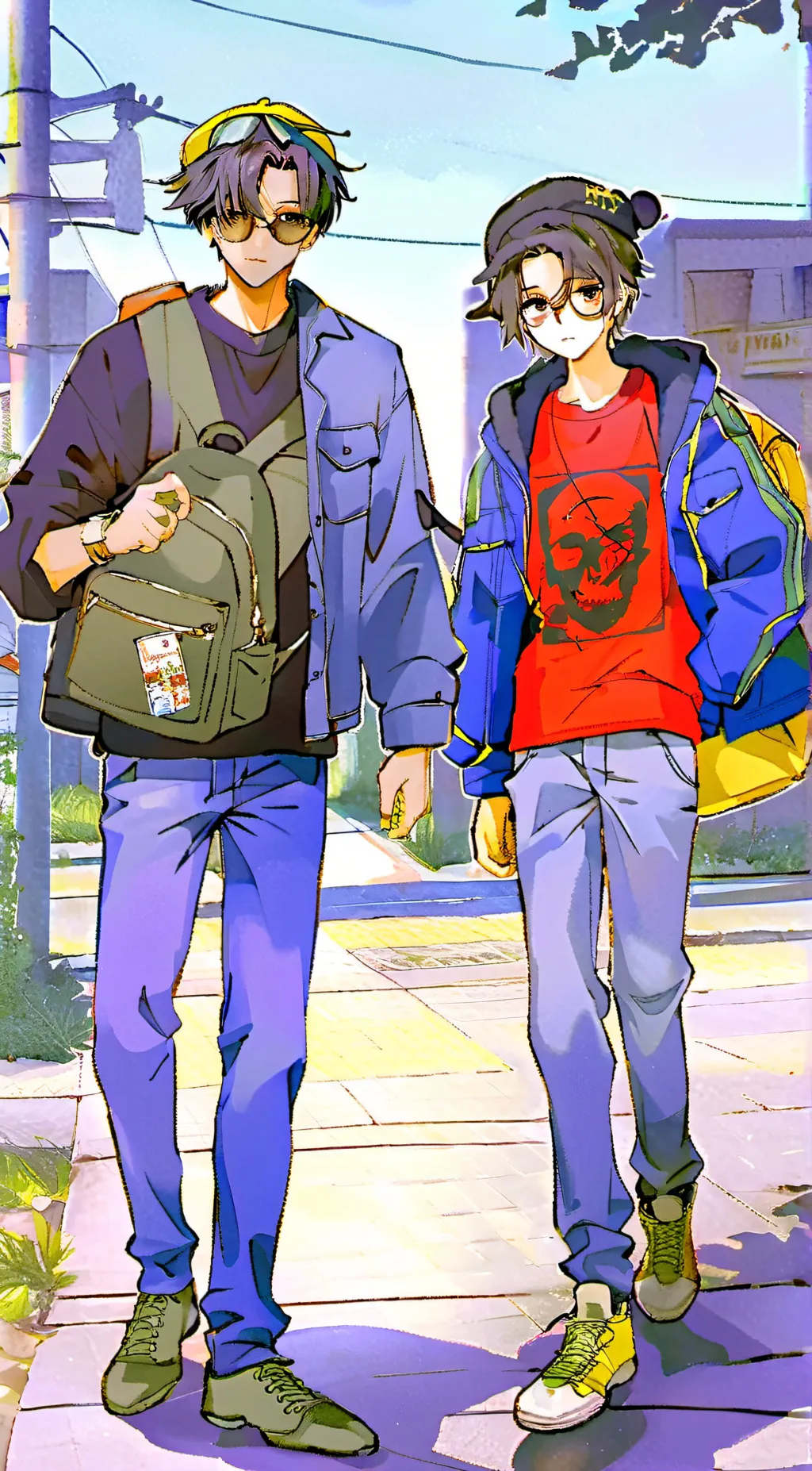 ai character: Joel and Ellie background