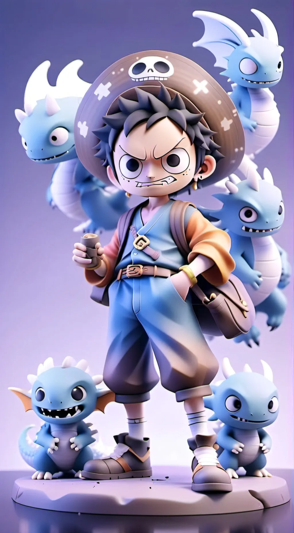 ai character: httyd X one piece  background