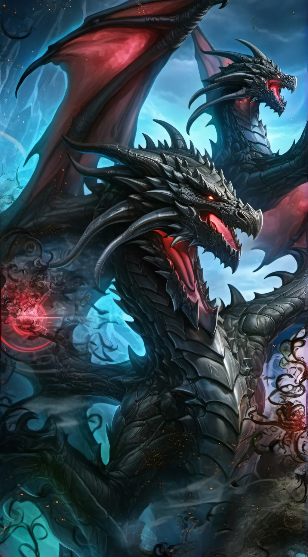 ai character: Hydra The Dragon background