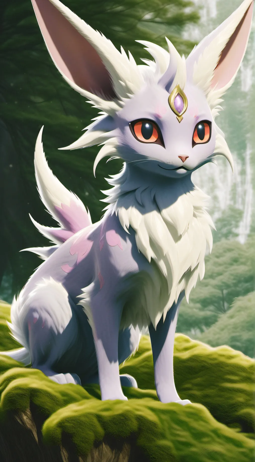 ai character: princess violet background