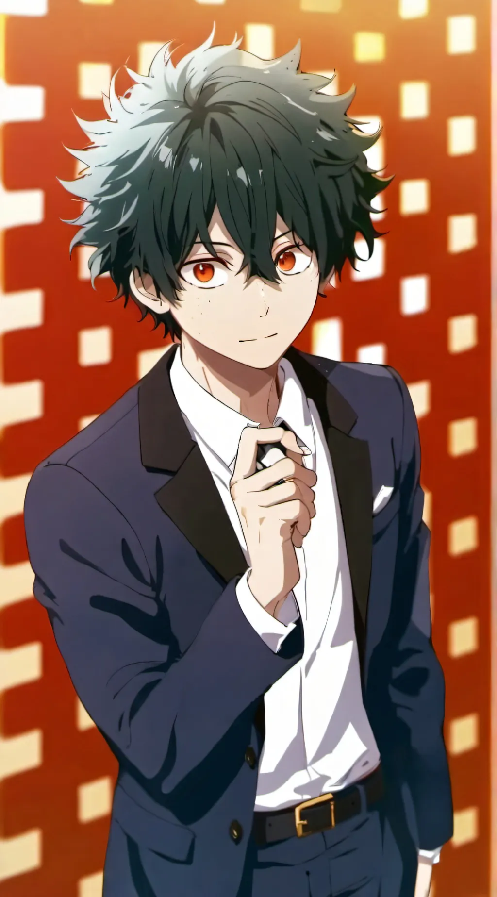 ai character: Izuku midoriya  background