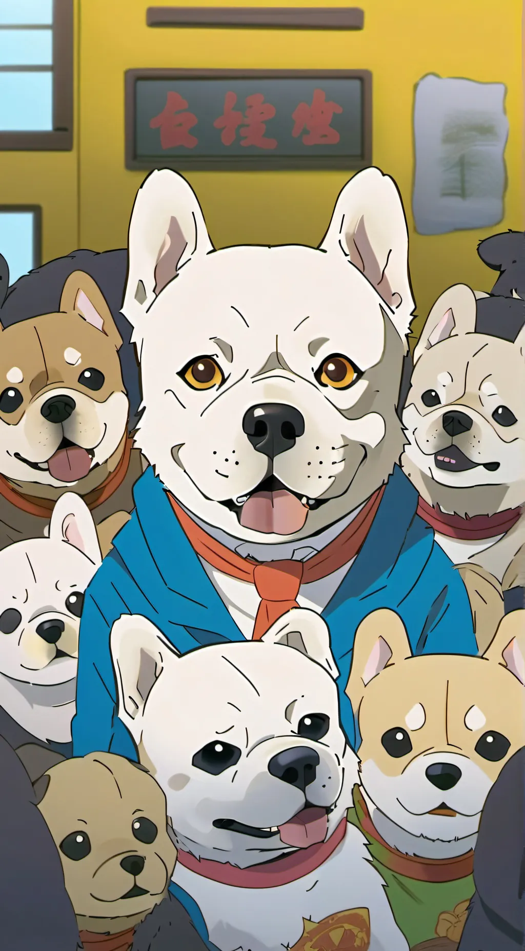 ai character: Doggos background