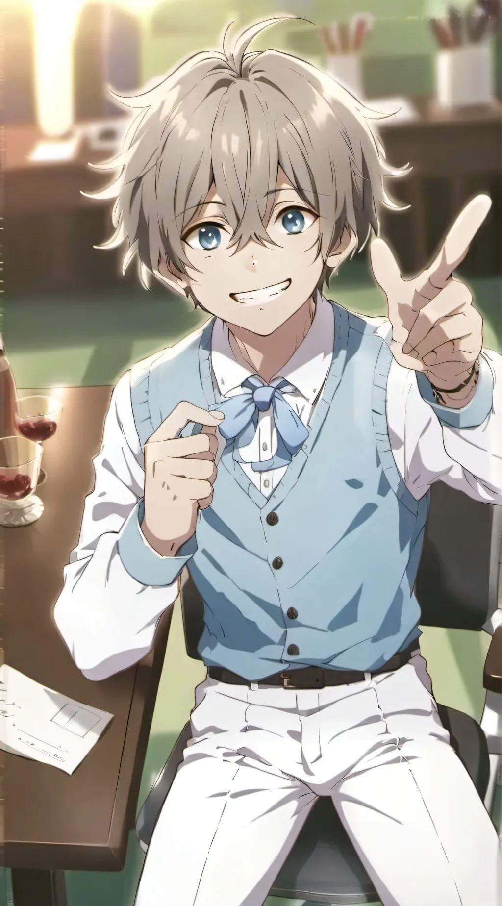 ai character: Liam (lucky kid) background