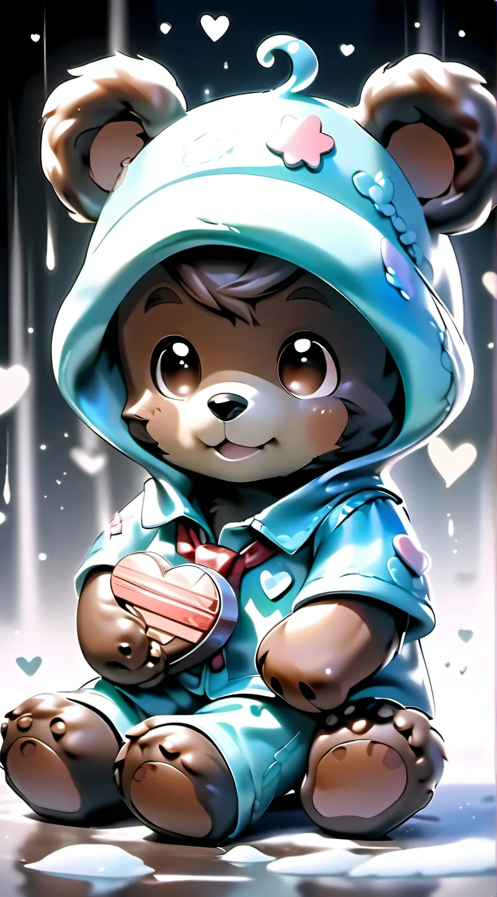 ai character: bear background
