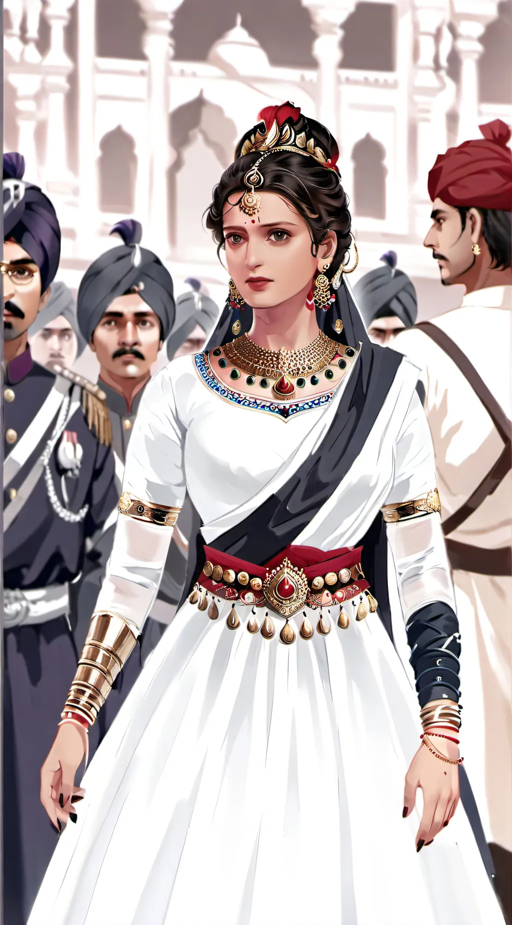 ai character: Lakshmi Swaminatha background