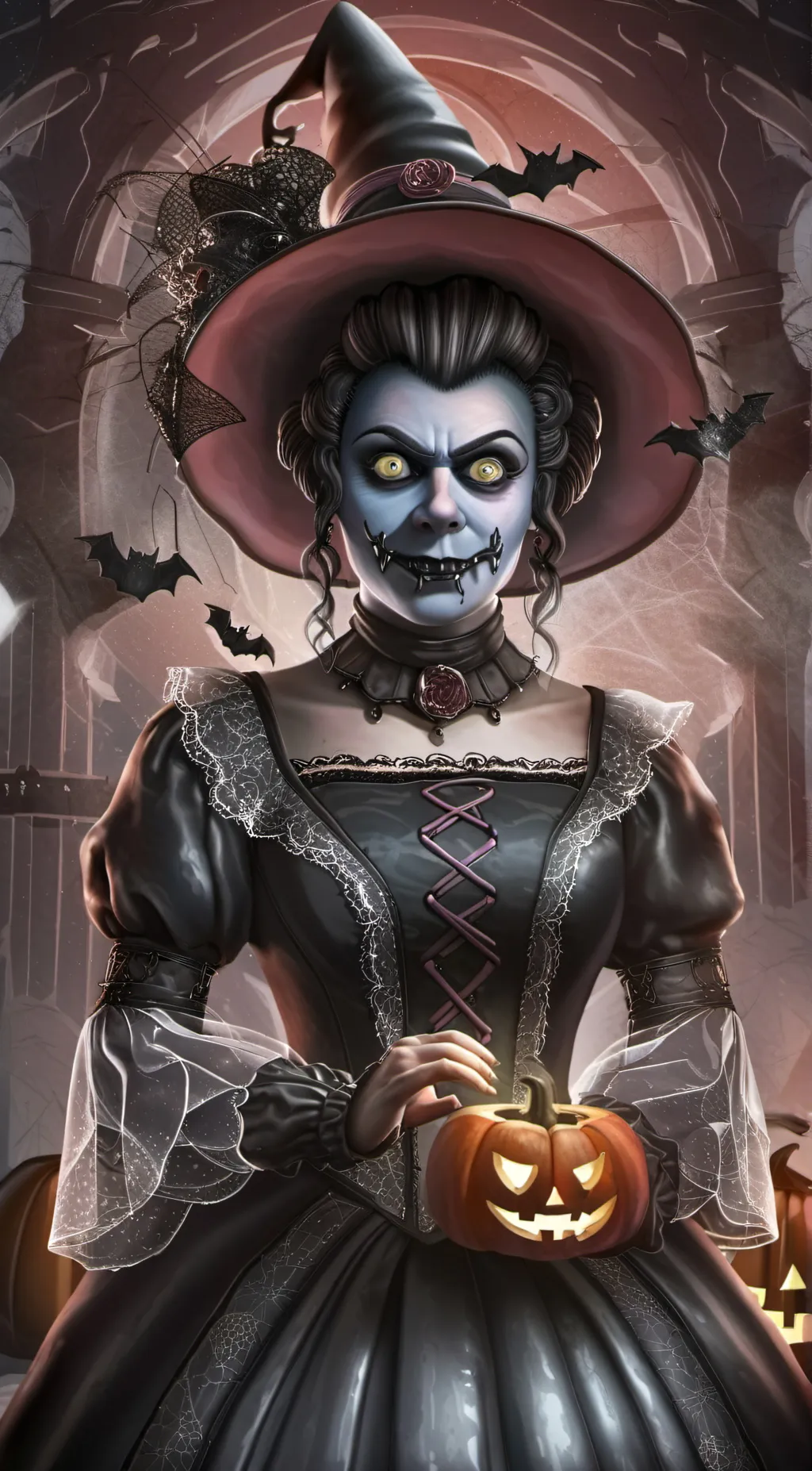 ai character: Spooky stepmum background