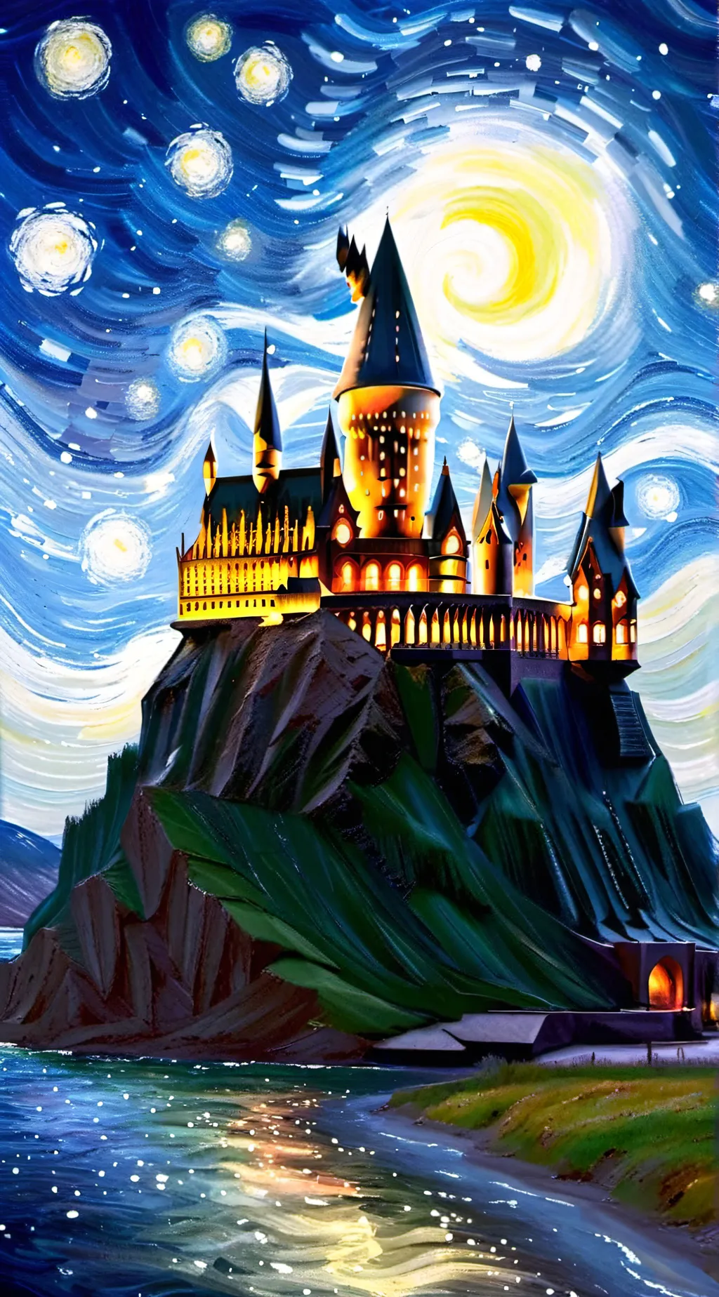 ai character: Hogwarts background