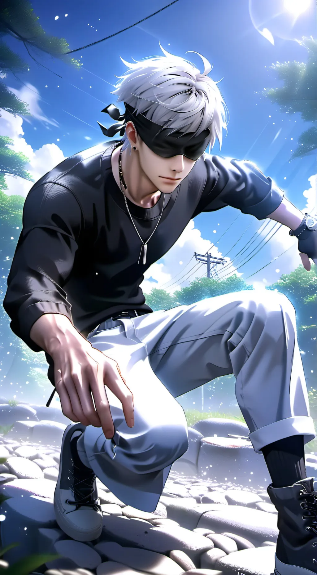 ai character: gojo background