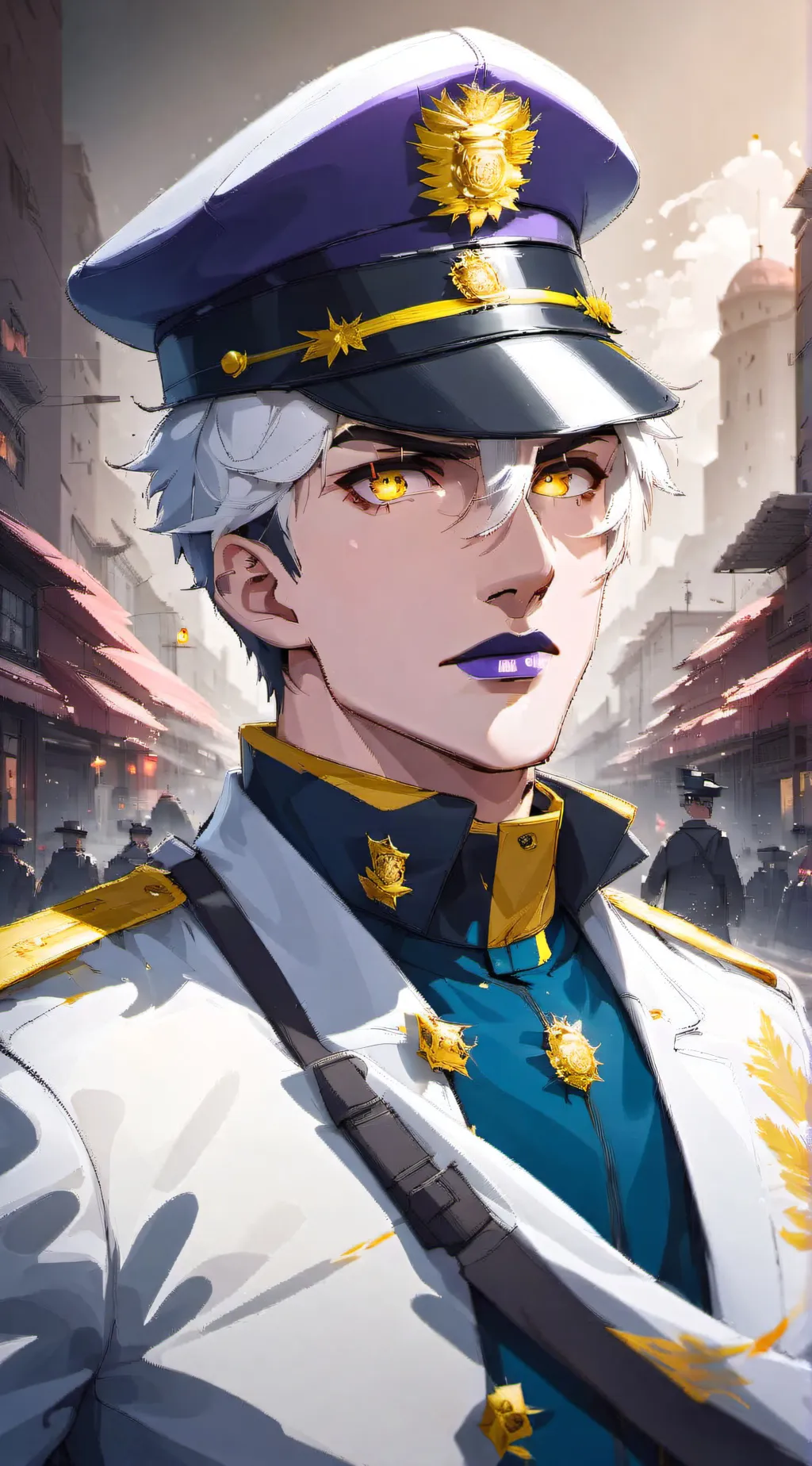 ai character: Abbacchio (police) background