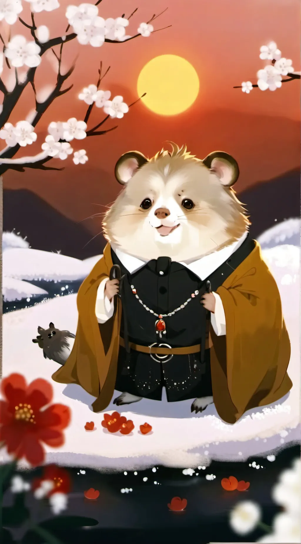 ai character: Phoato chip background