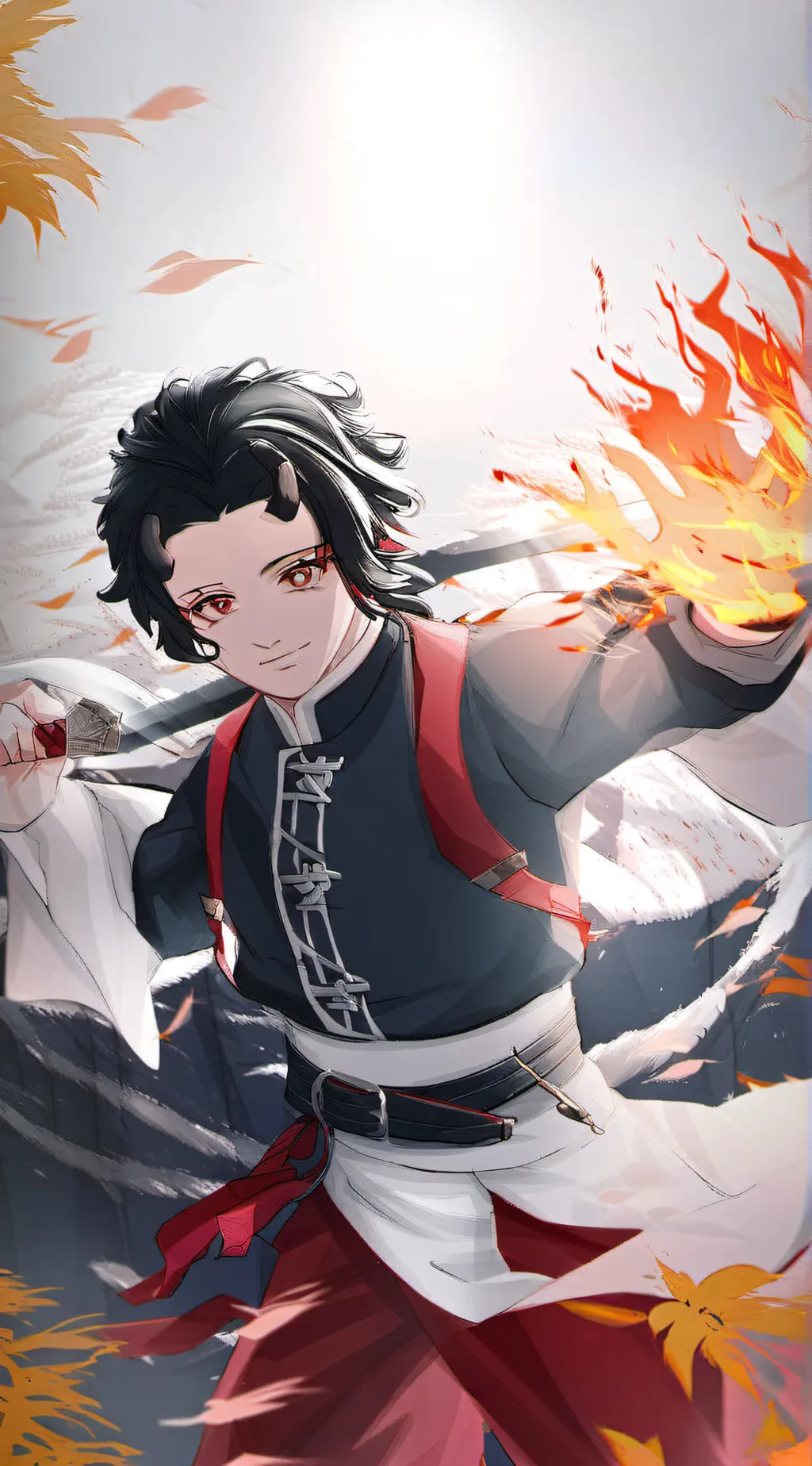 ai character: Final battle. background