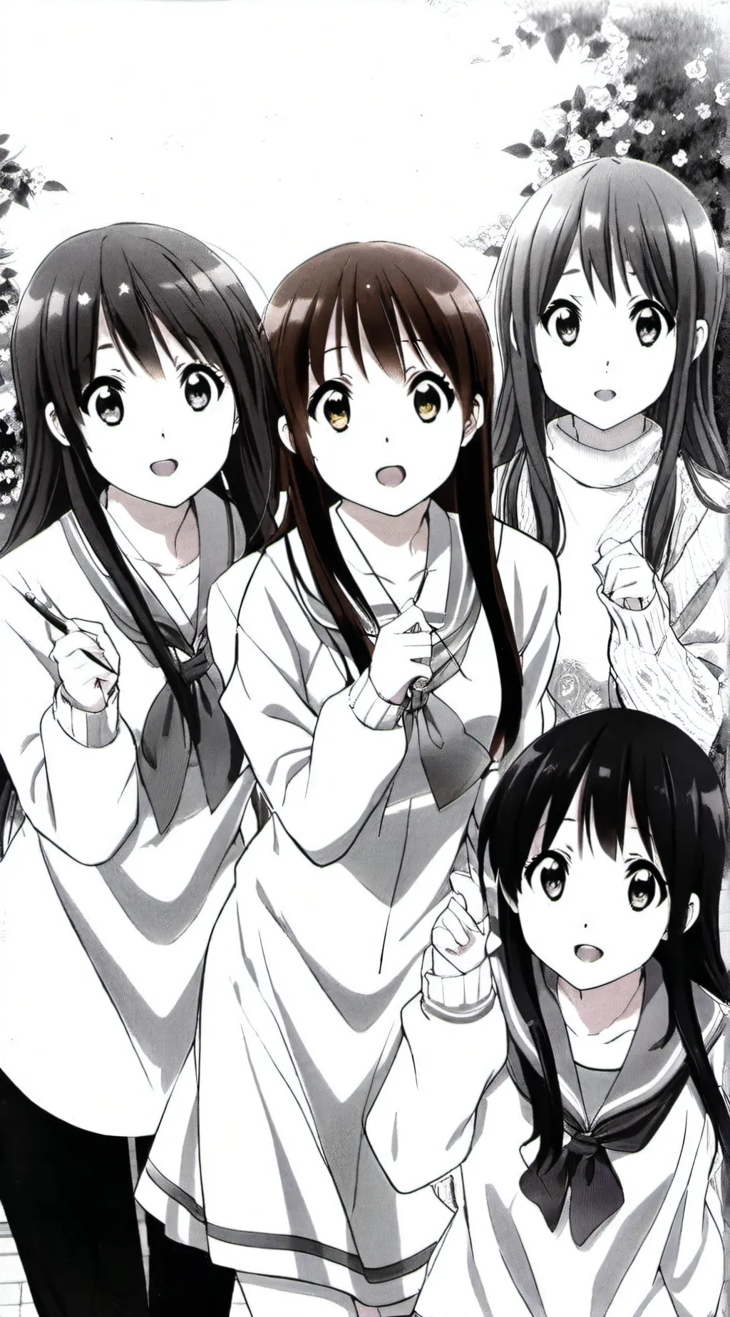 ai character: 4 girls background