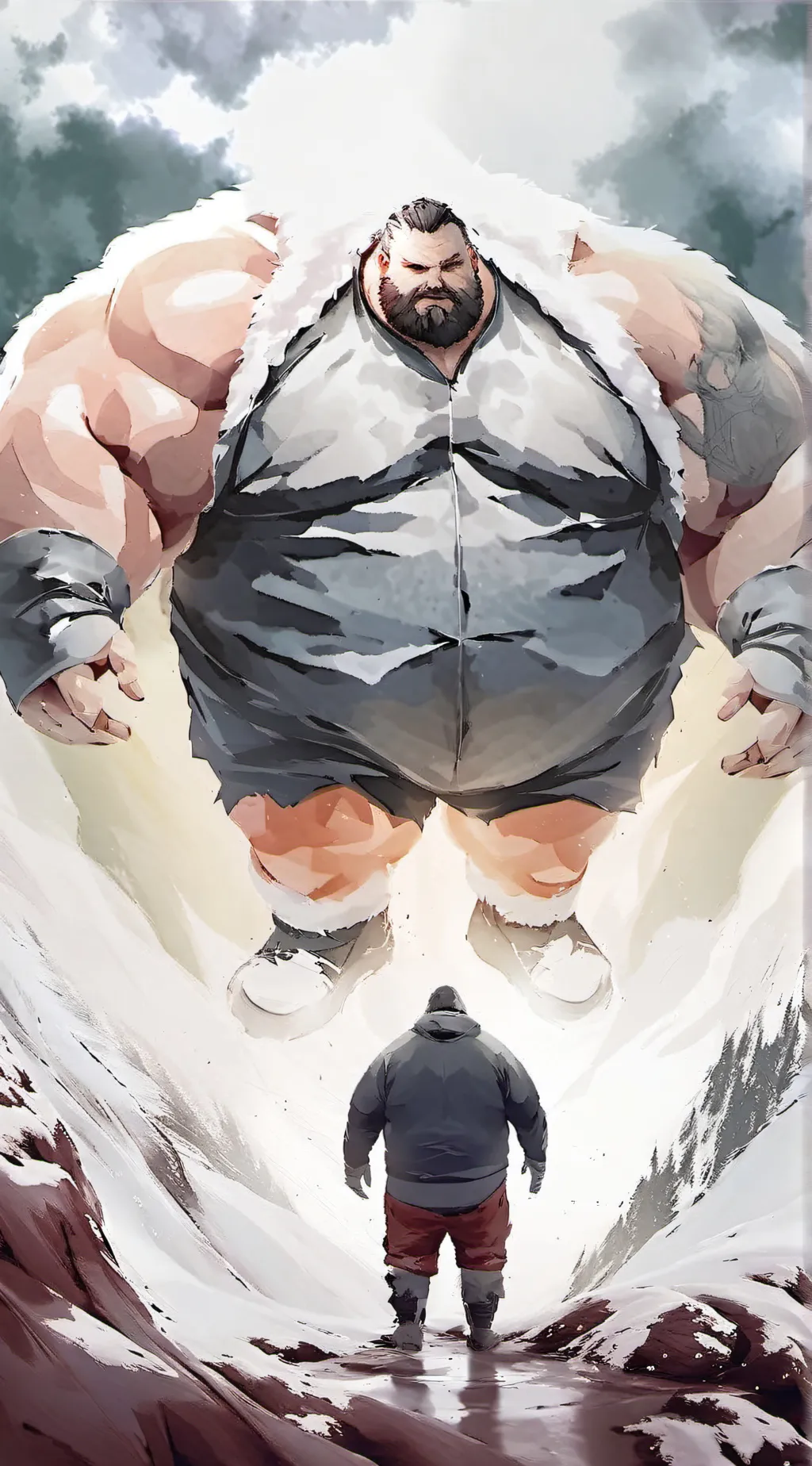 ai character:  caseoh background