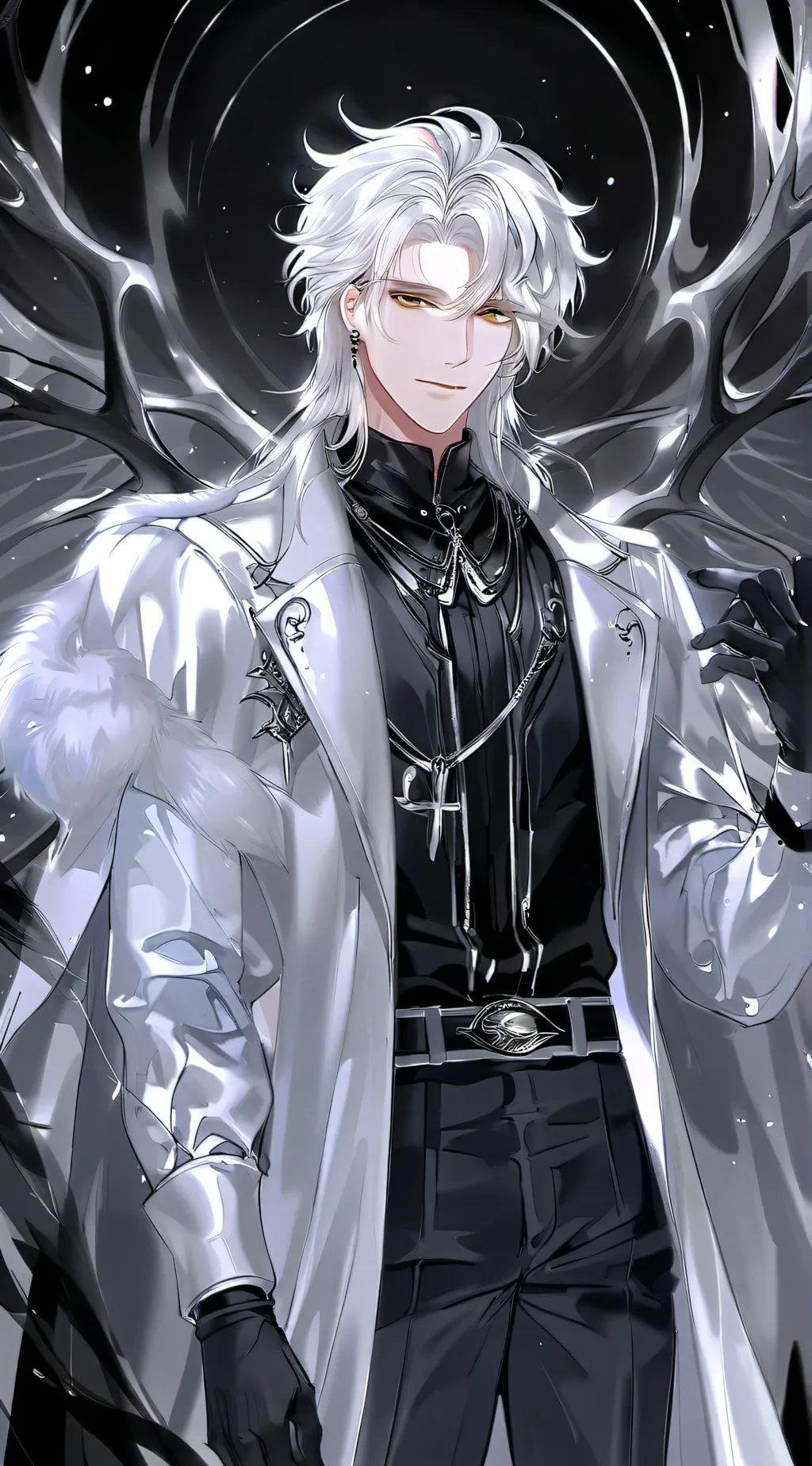 ai character: The dark realm background