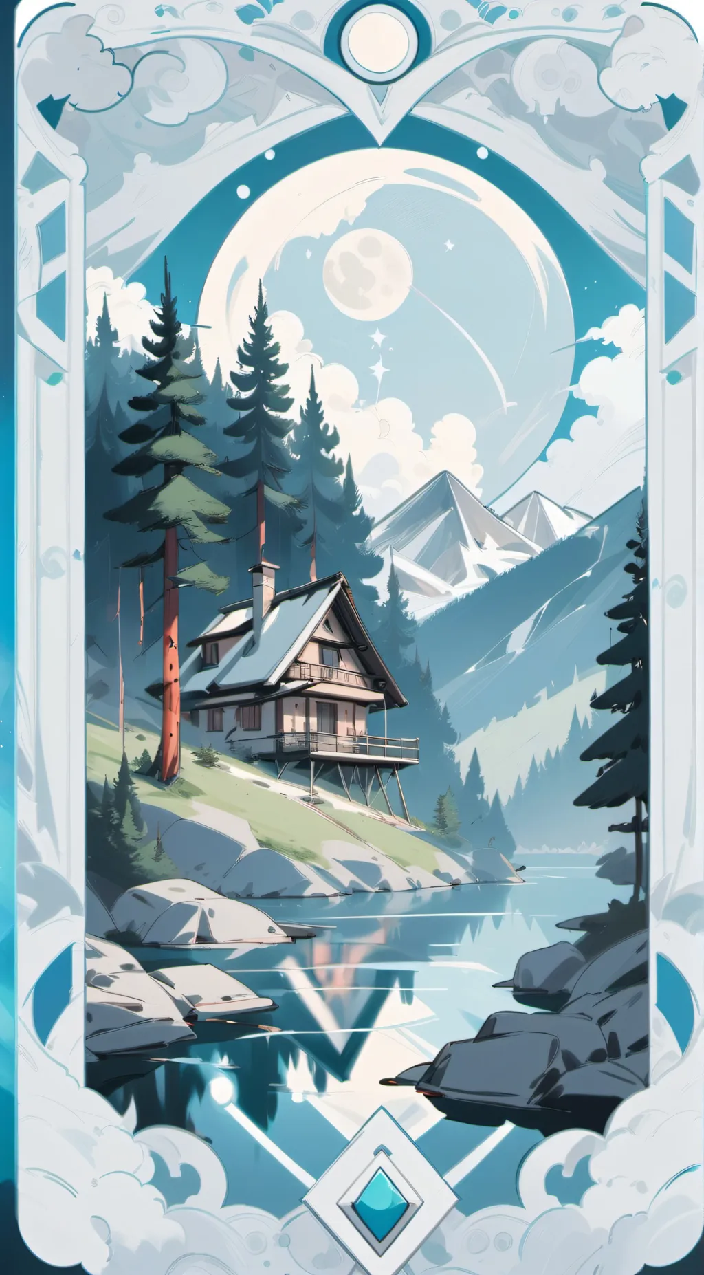 ai character: Gravity falls  background