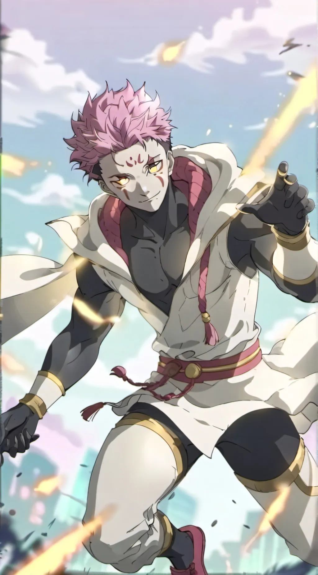 ai character: douma x akaza background