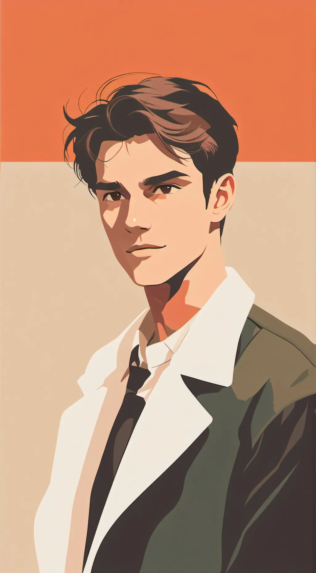 ai character: Stefan  background