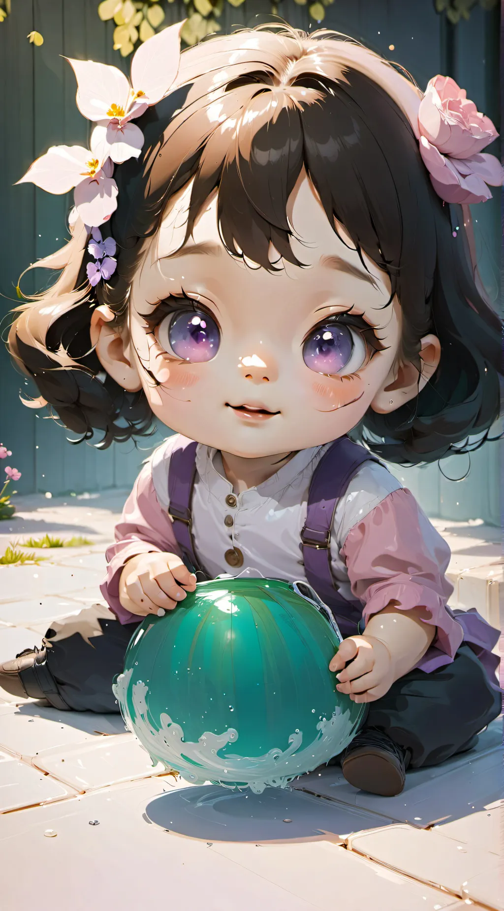ai character: Baby Sophie 🍼  background