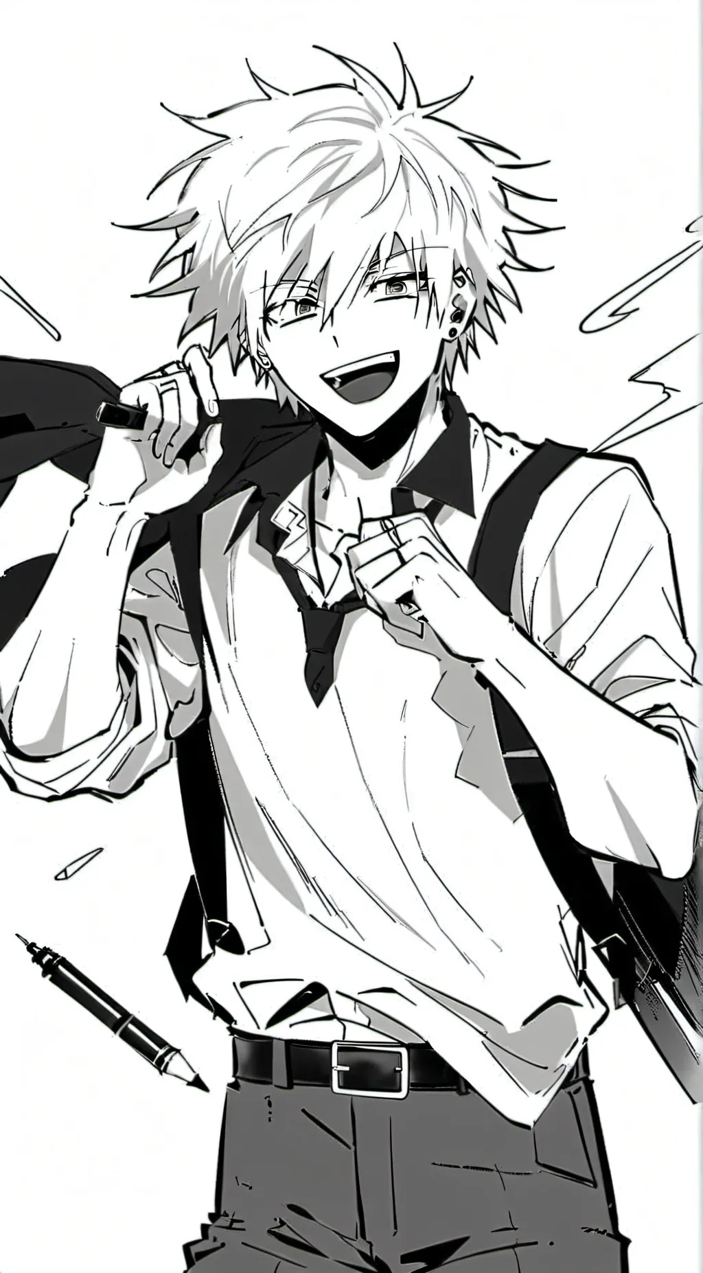 ai character: Katsuki bakugou💥🥵 background