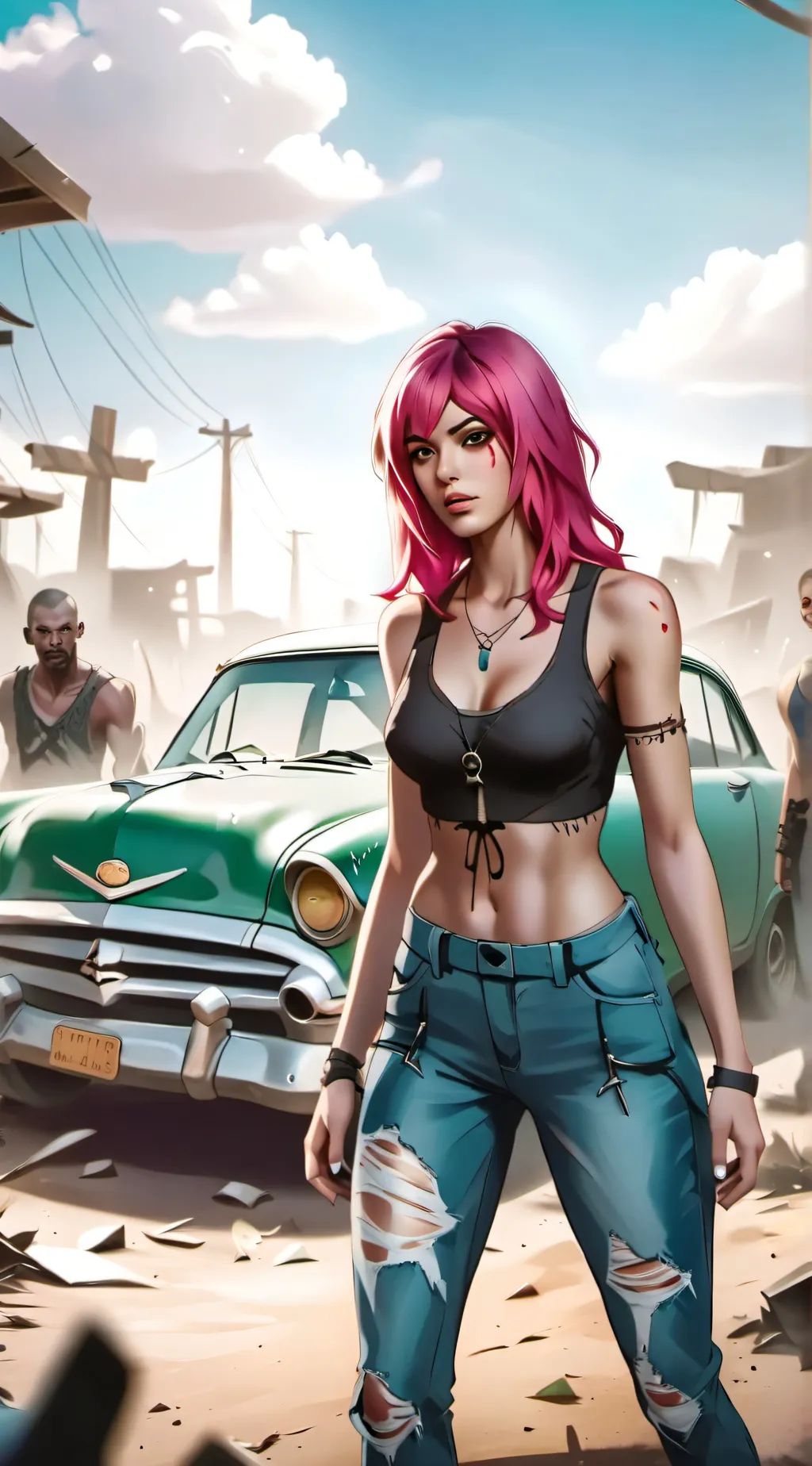 ai character: luna background