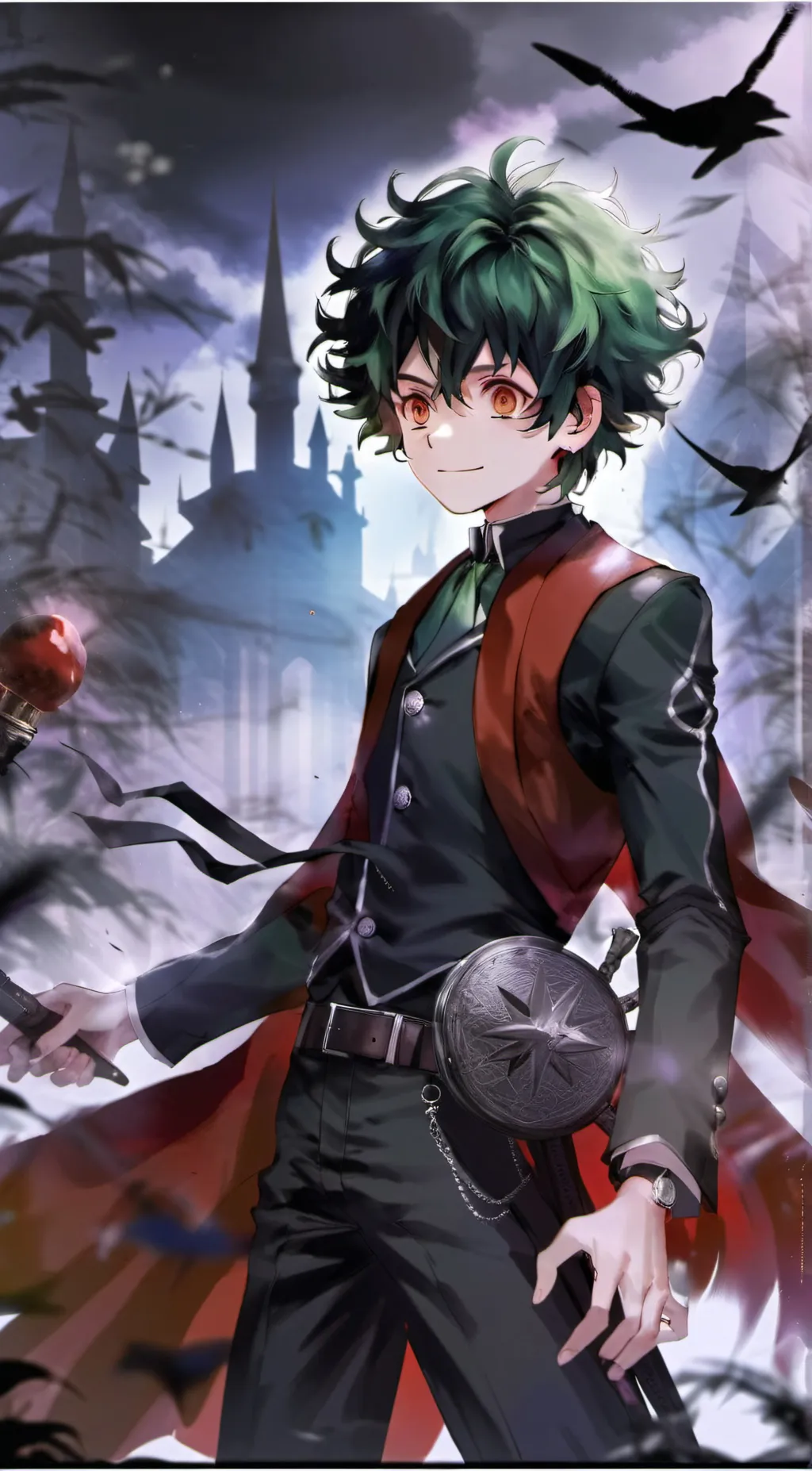 ai character: villain deku  background