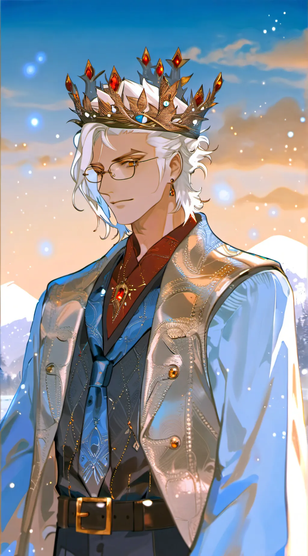 ai character: Winter Prince background