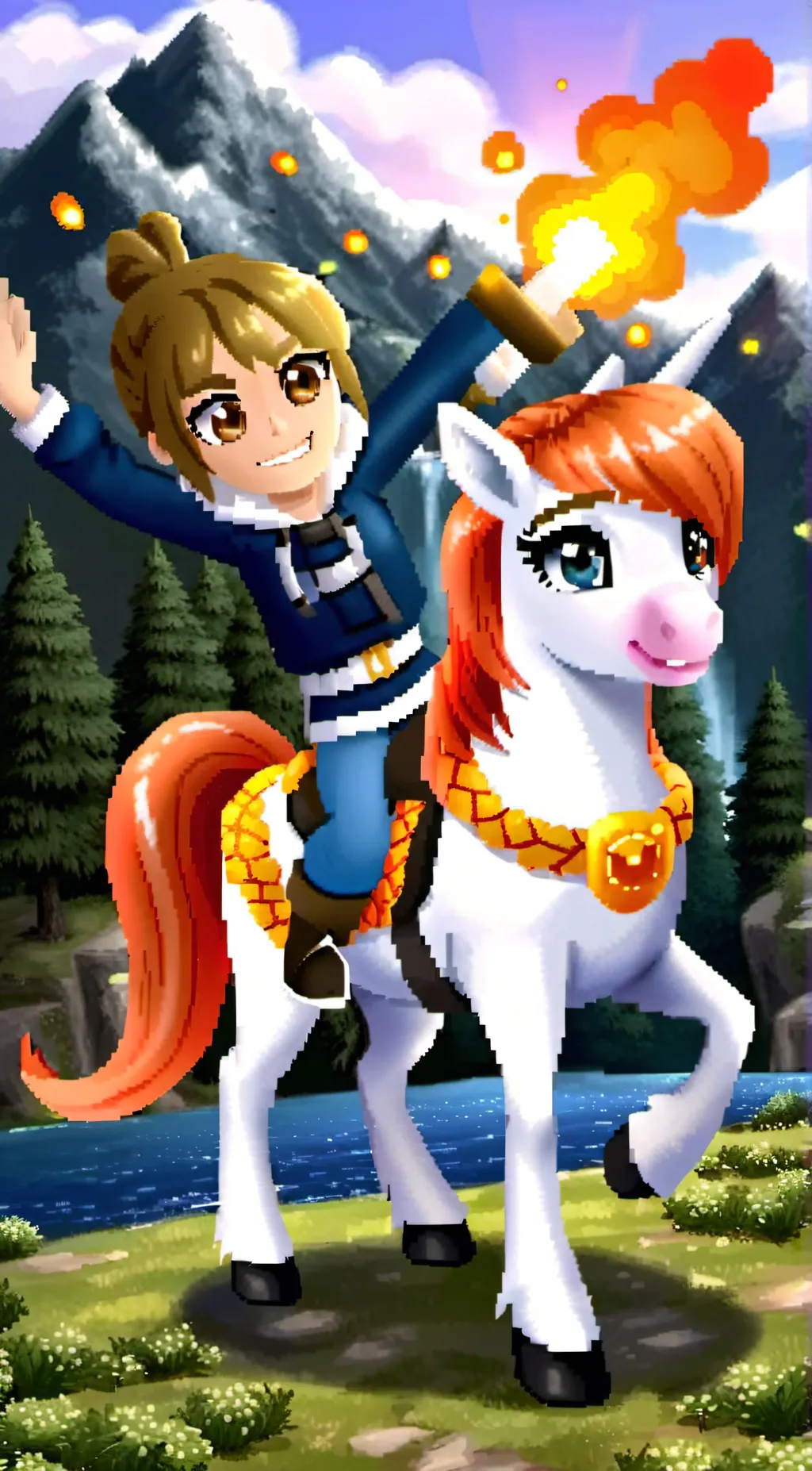 ai character: Opaline background