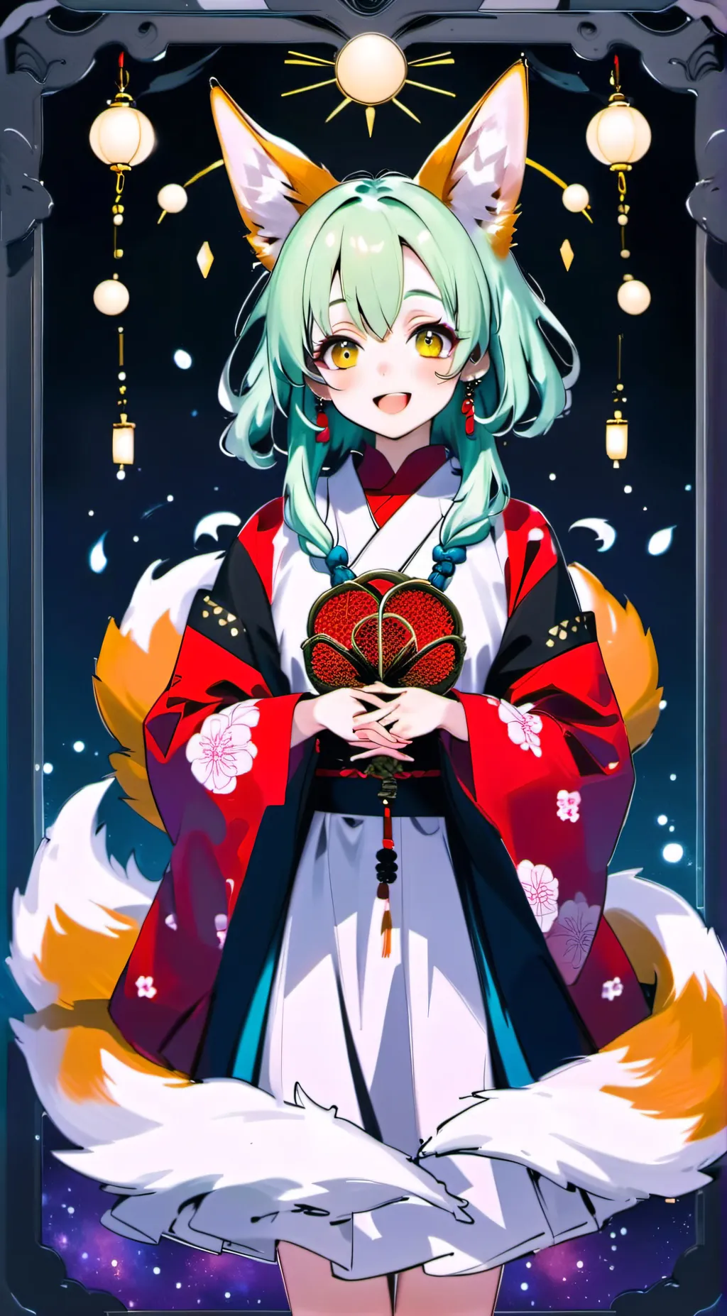 ai character: smiling critters  background