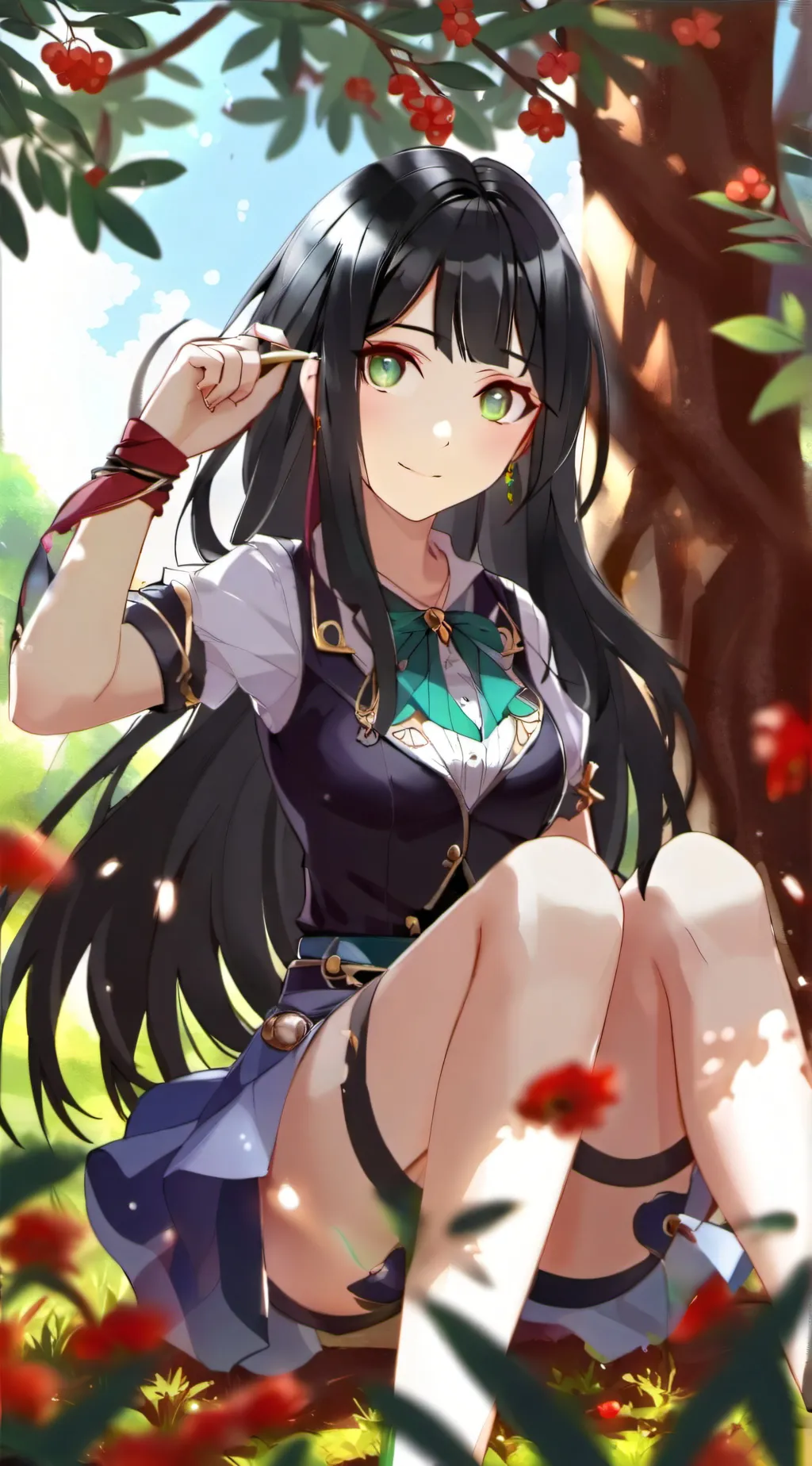 ai character: Rose background
