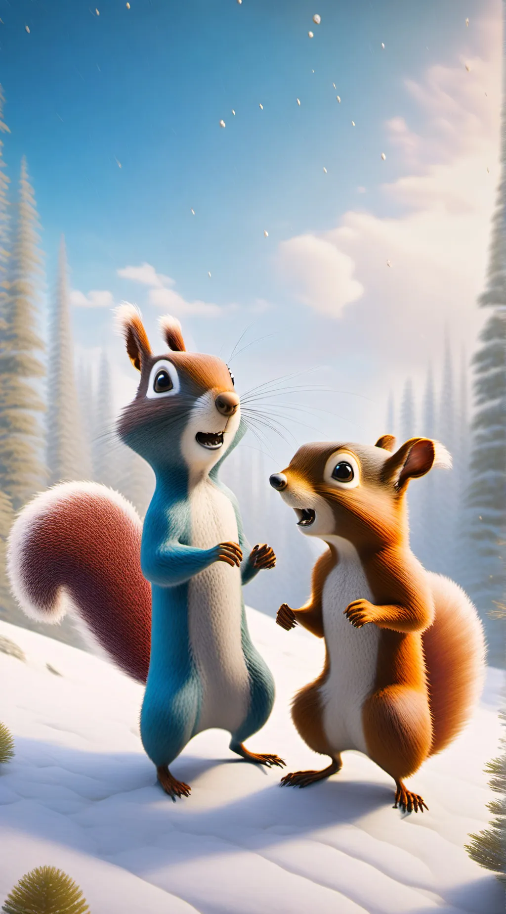 ai character: Scrat (Ice Age)  background