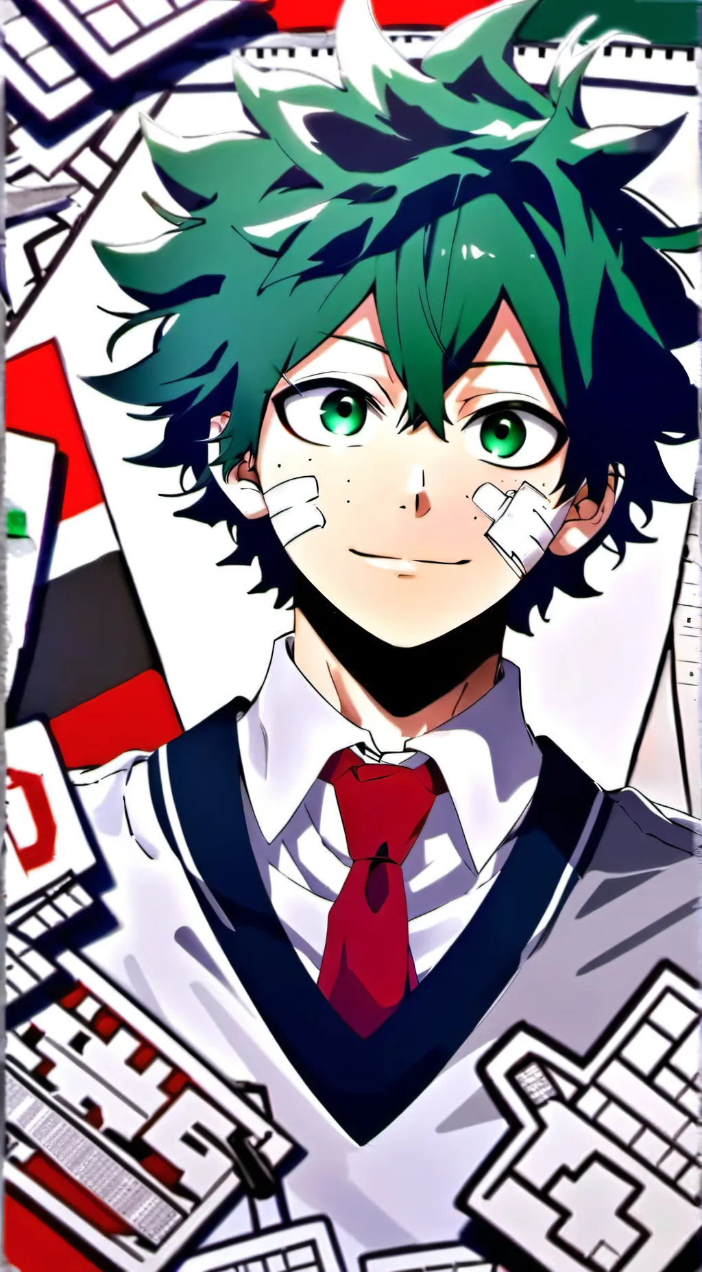 ai character: deku midoriya background