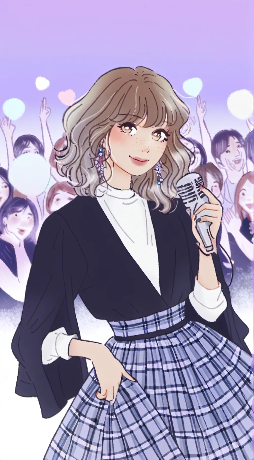 ai character: taylor swift  background