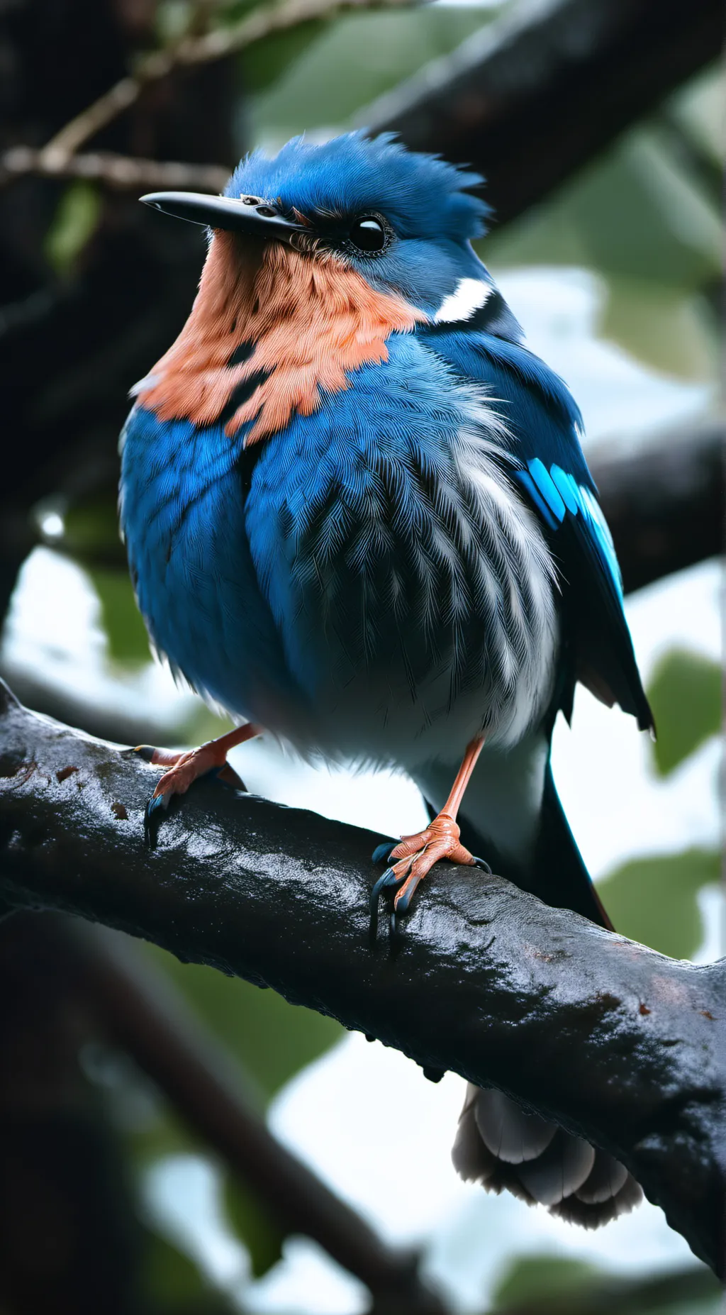 ai character: bird background