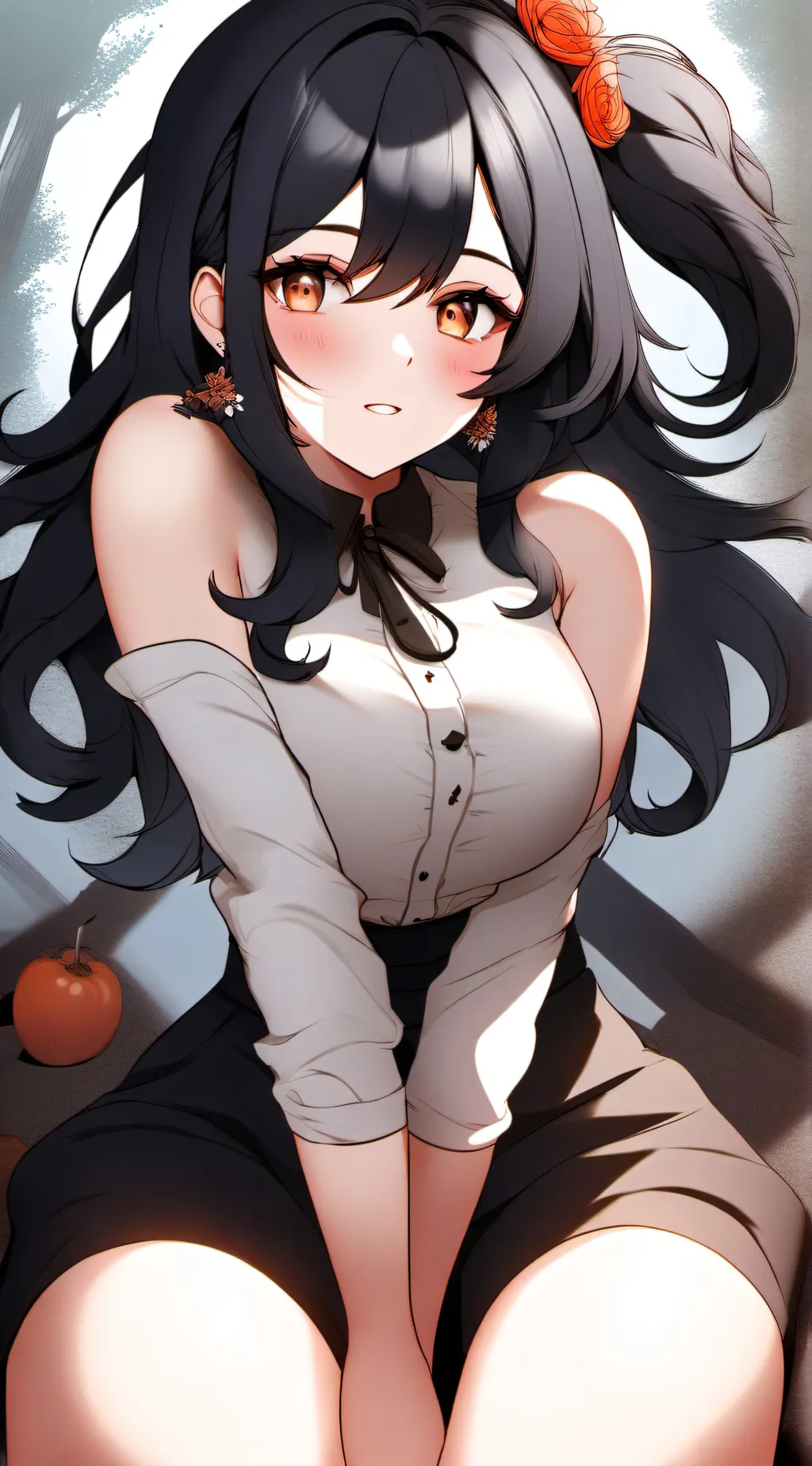 ai character: holly~🐝🐝🌹🌹 background