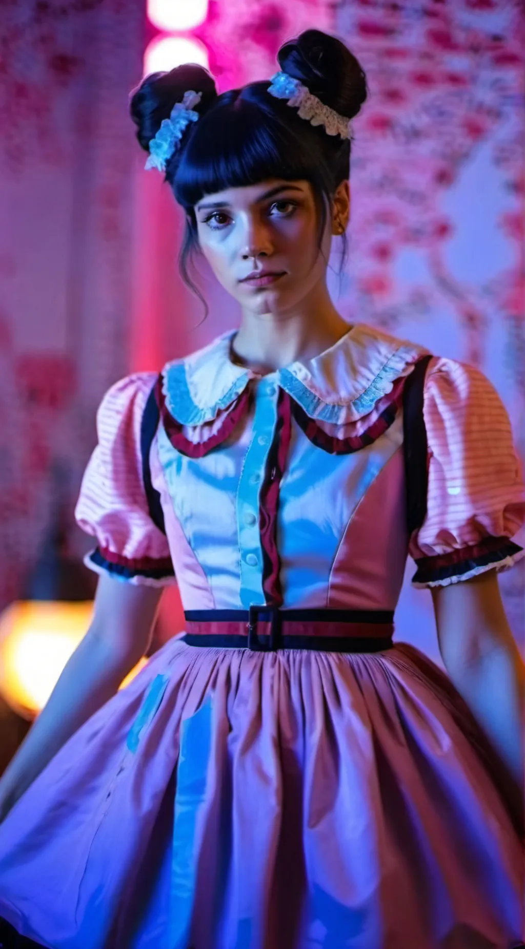 ai character: melanie Martinez  background