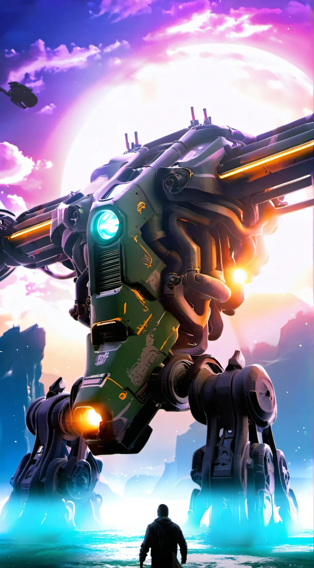 ai character: Titan cameraman background