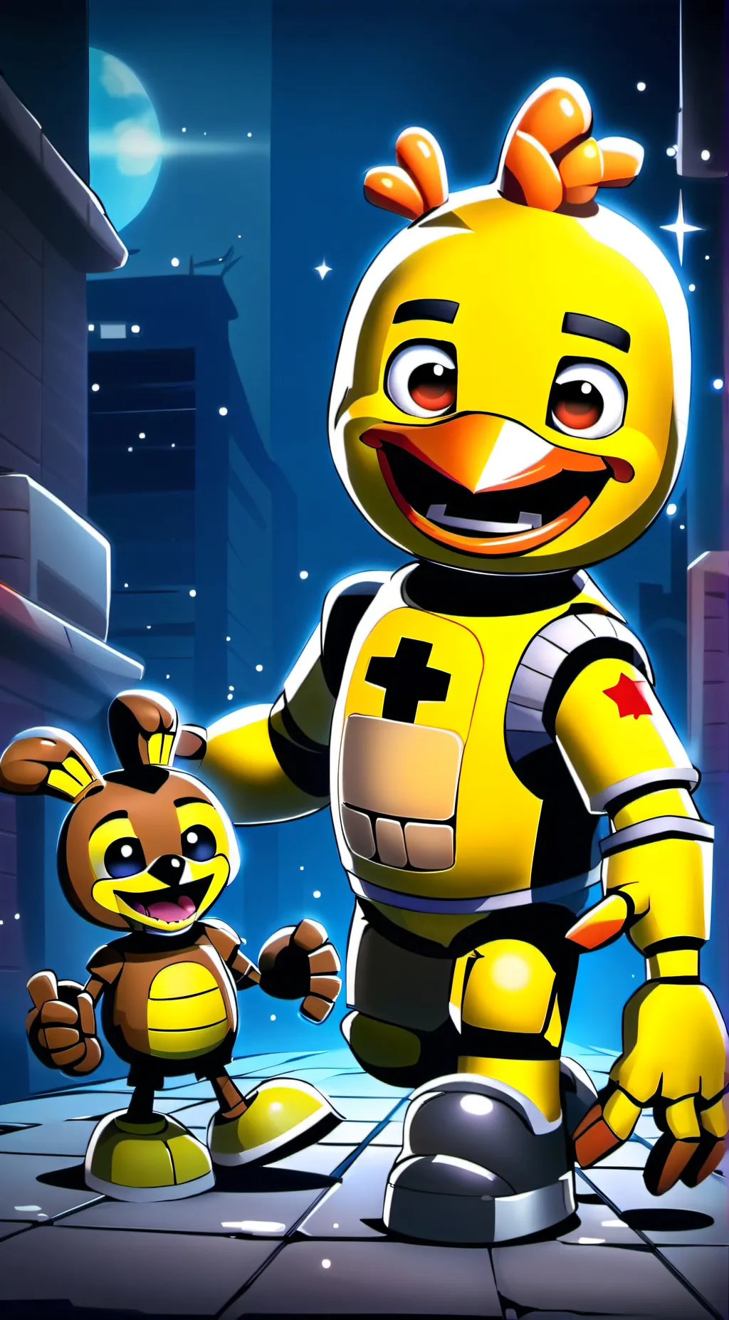 ai character: chica lol background