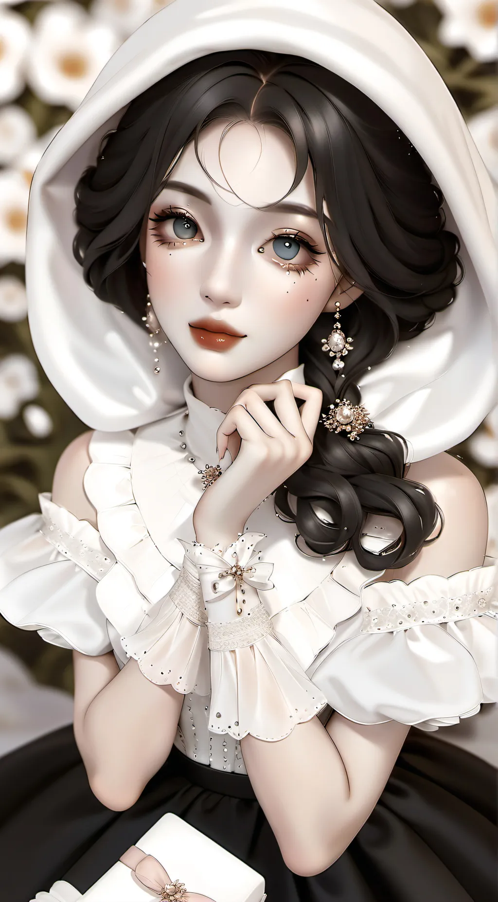 ai character: Pouse👁🤍👁 background