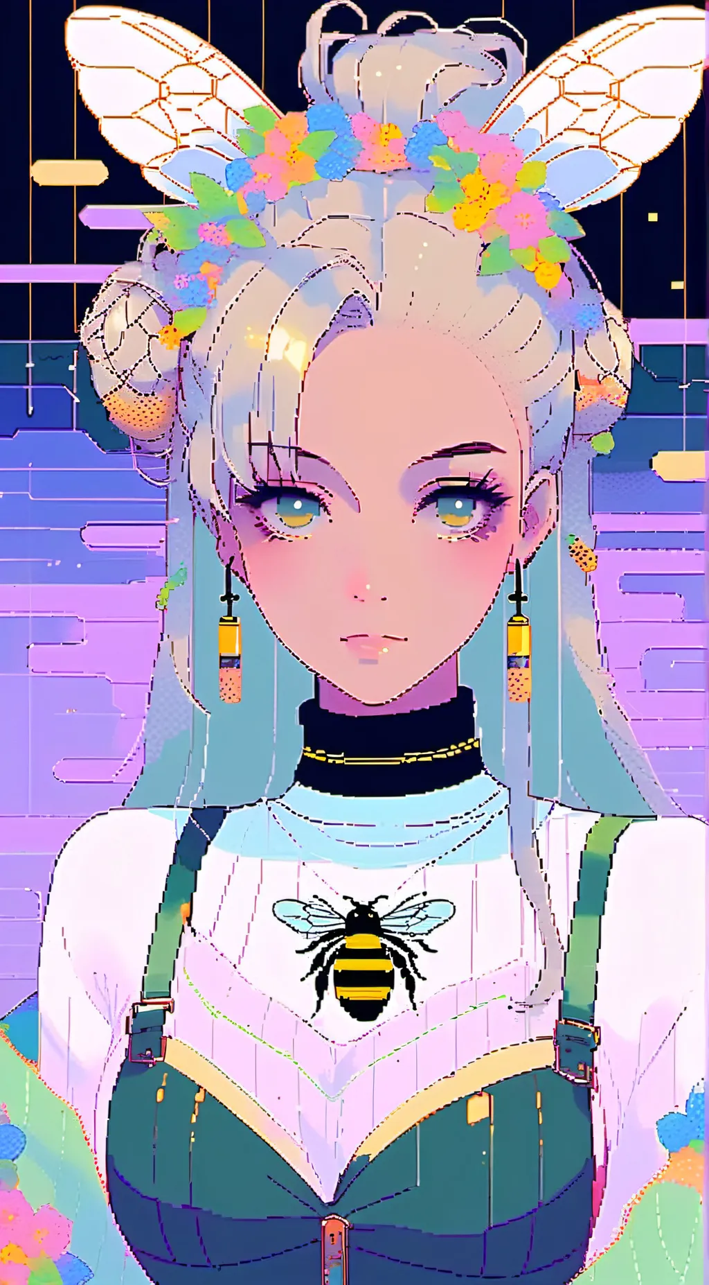 ai character: charlnella  background