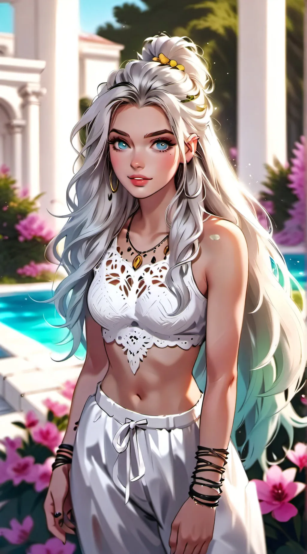 ai character: Aphrodite  background