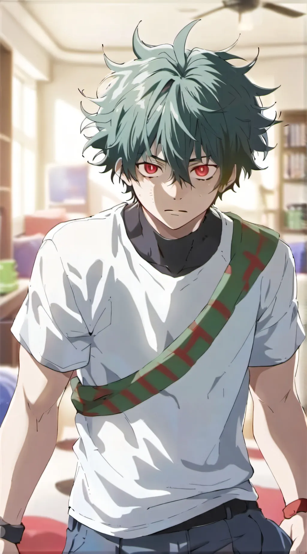 ai character: Angry deku background