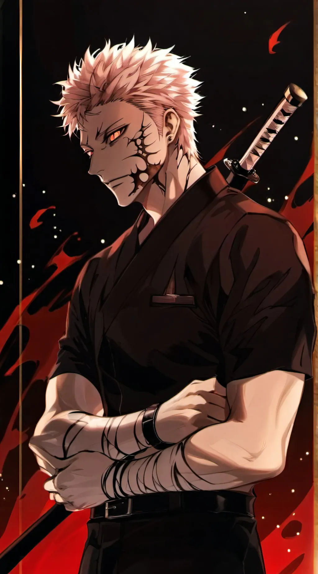 ai character: Sukuna  background