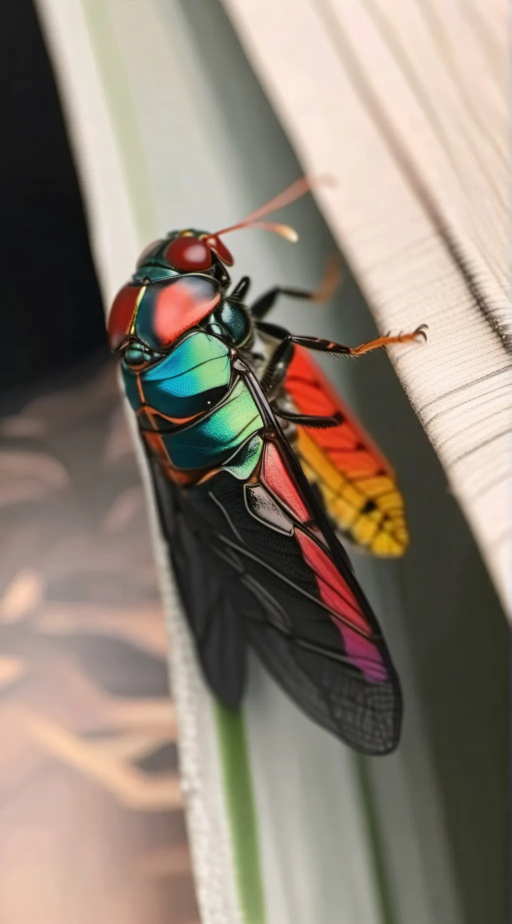 ai character: grandma cicada background