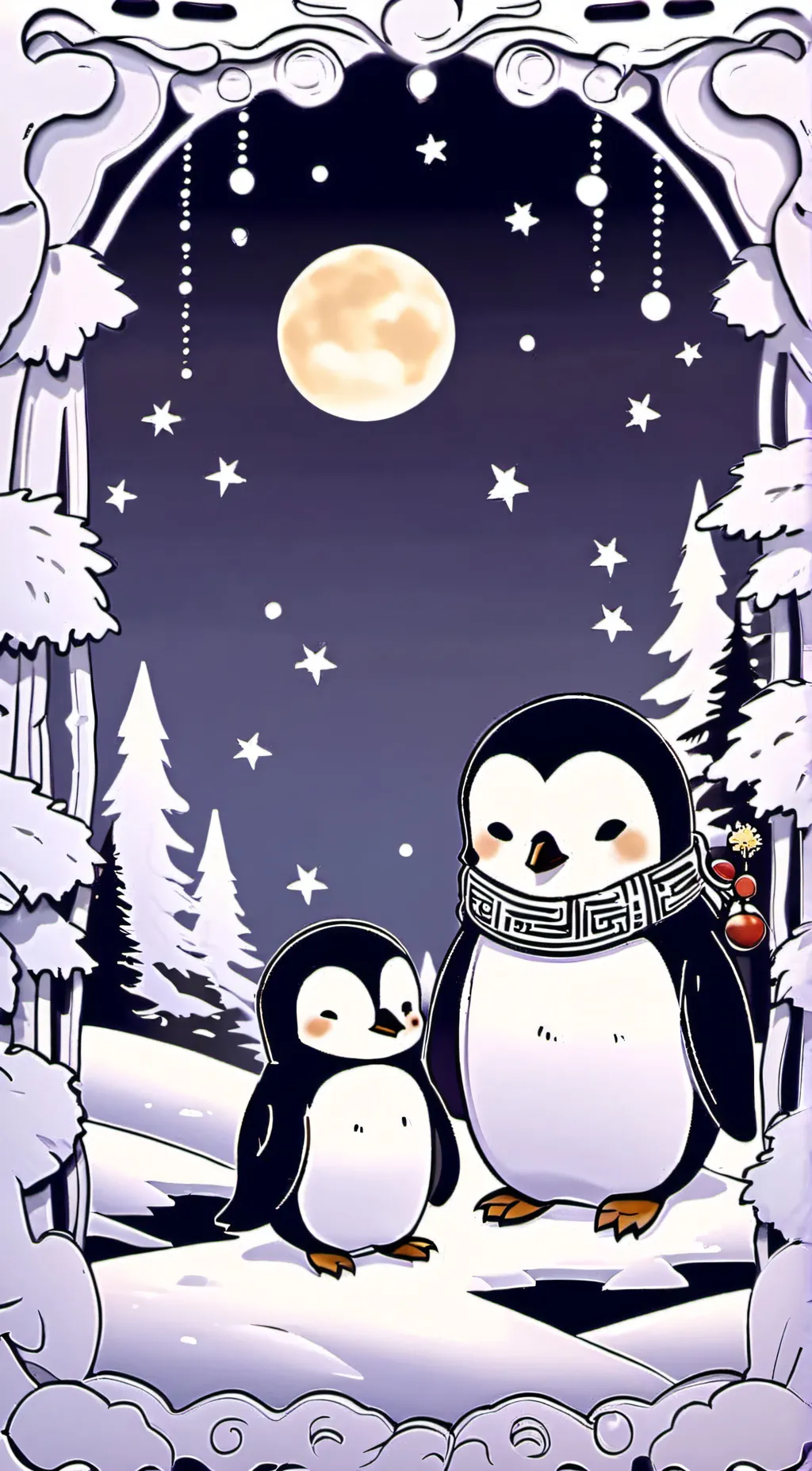 ai character: Frosty fox/frosty background